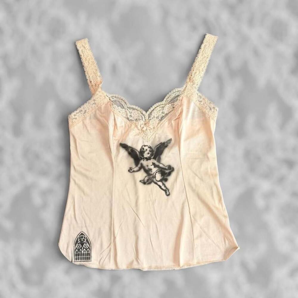 Olga Vintage Reworked Angel Cami Top